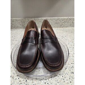 EUC Sperry Penny Loafers Shoes Mens Size 9.5 Brown penny loafers